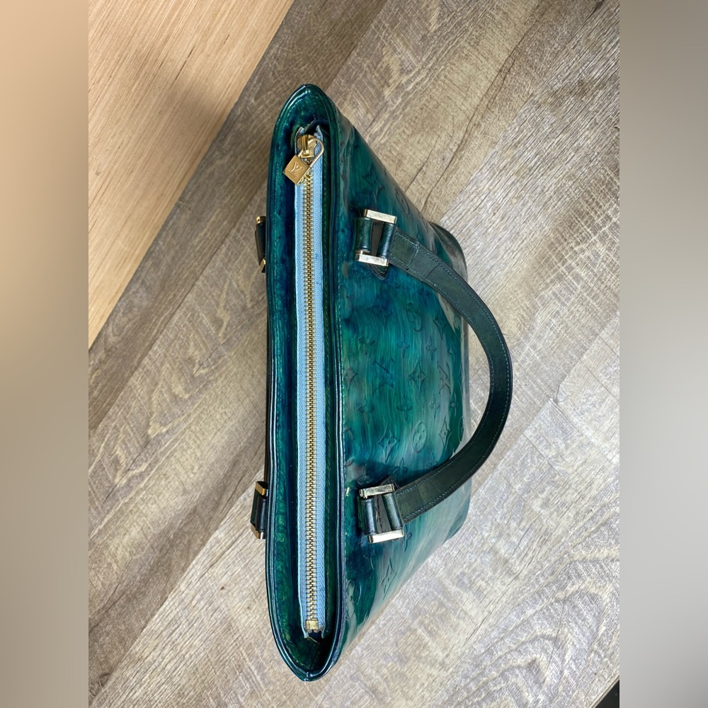 Louis Vuitton Redyed Vernis Houston Tote Vintage Designer Handbag Purse - Picture 8 of 17